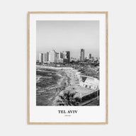 Tel Aviv Portrait B&W No 4 Poster