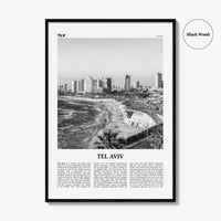 Tel Aviv Print Black and White No 1, Tel Aviv Wall Art, Tel Aviv Poster, Tel Aviv Photo, Tel Aviv Wall Decor, Israel, תל אביב ישראל