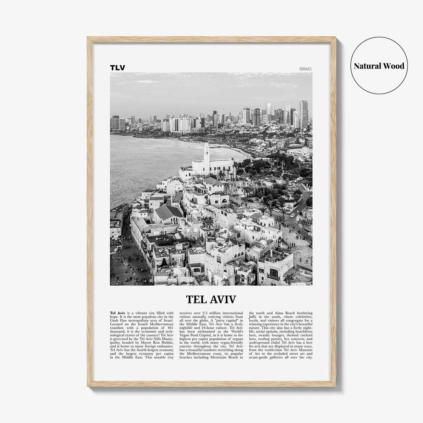 Tel Aviv Print Black and White No 2, Tel Aviv Wall Art, Tel Aviv Poster, Tel Aviv Photo, Tel Aviv Wall Decor, Israel, תל אביב ישראל