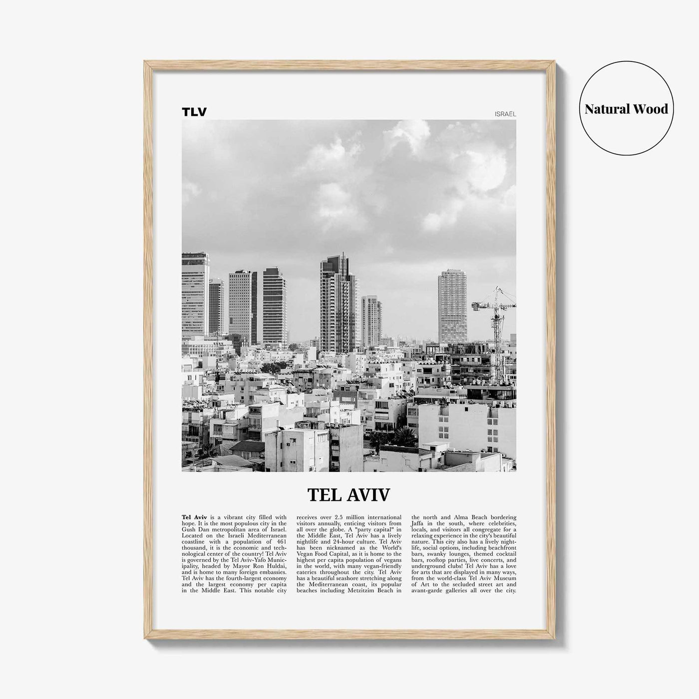 Tel Aviv Print Black and White No 4, Tel Aviv Wall Art, Tel Aviv Poster, Tel Aviv Photo, Tel Aviv Wall Decor, Israel, תל אביב ישראל