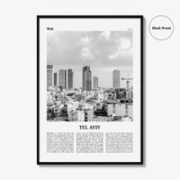Tel Aviv Print Black and White No 4, Tel Aviv Wall Art, Tel Aviv Poster, Tel Aviv Photo, Tel Aviv Wall Decor, Israel, תל אביב ישראל