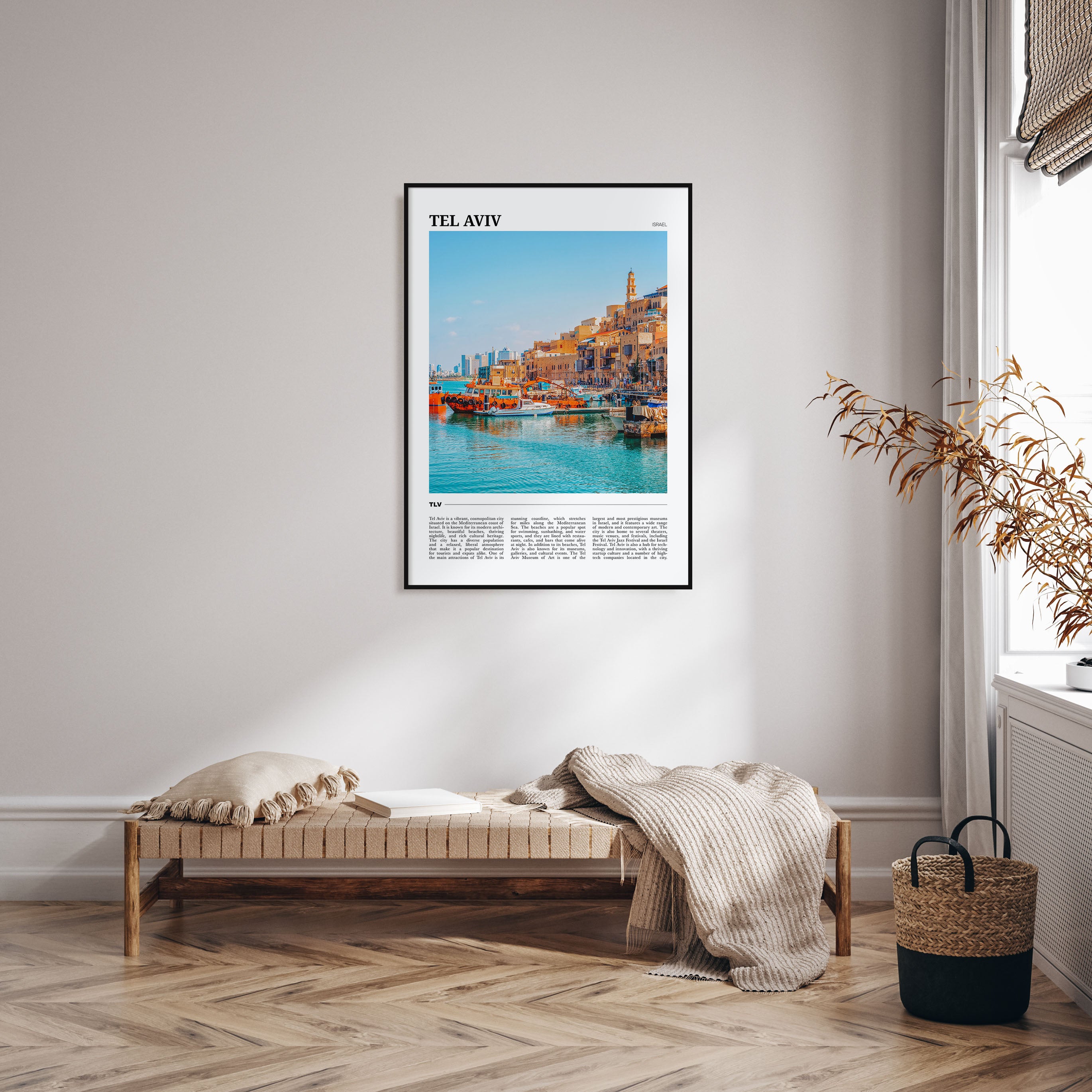 Tel Aviv Travel Color Poster