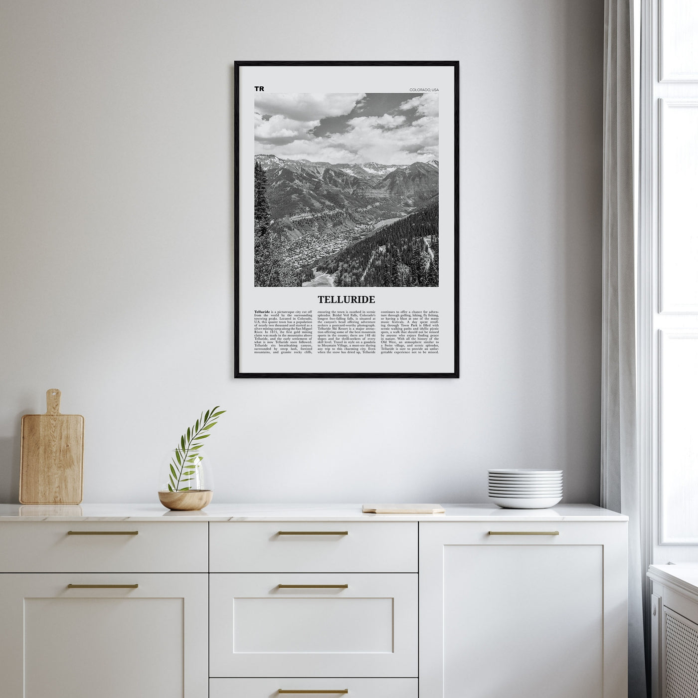 Telluride Travel B&W No 1 Poster