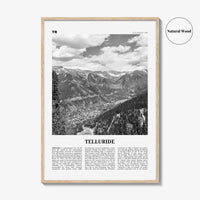Telluride Print Black and White No 1, Telluride Wall Art, Telluride Poster, Telluride Photo, Telluride Wall Décor, Colorado, USA