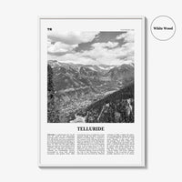 Telluride Print Black and White No 1, Telluride Wall Art, Telluride Poster, Telluride Photo, Telluride Wall Décor, Colorado, USA