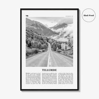 Telluride Print Black and White No 2, Telluride Wall Art, Telluride Poster, Telluride Photo, Telluride Wall Décor, Colorado, USA