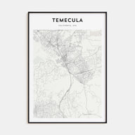 Temecula Map Portrait Poster