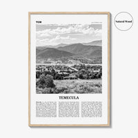 Temecula Print Black and White, Temecula Wall Art, Temecula Poster, Temecula Photo, California, USA, United States, North America