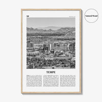 Tempe Print Black and White, Tempe Wall Art, Tempe Poster, Tempe Photo, Tempe Wall Décor, Arizona, USA, United States, North America