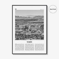 Tempe Print Black and White, Tempe Wall Art, Tempe Poster, Tempe Photo, Tempe Wall Décor, Arizona, USA, United States, North America