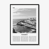 Tenerife Print Black and White, Tenerife Wall Art, Tenerife Poster, Tenerife Photo, Canary Islands, Spain, Canarias, España, Europe