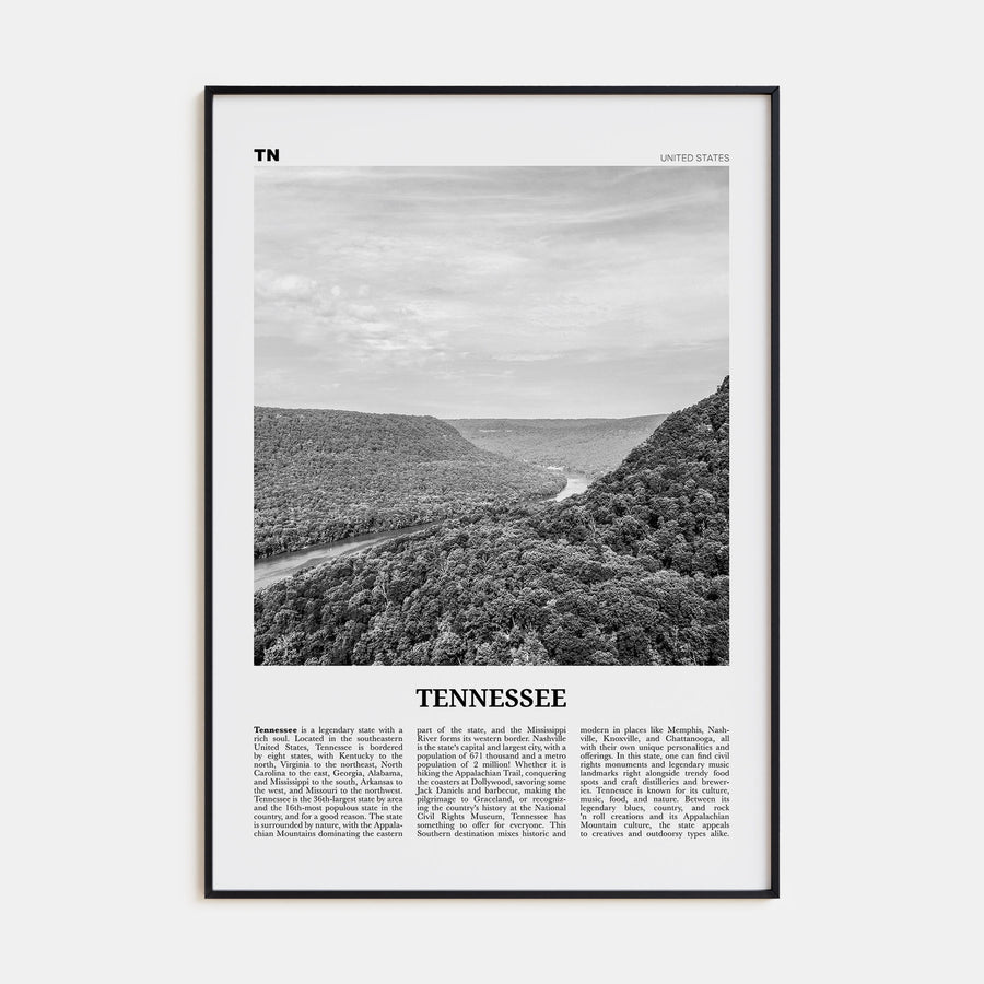 Tennessee Travel B&W No 1 Poster