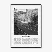Tennessee Print Black and White No 2, Tennessee Wall Art, Tennessee Poster, Tennessee Photo, Tennessee Wall Décor, Tennessee Map