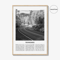 Tennessee Print Black and White No 2, Tennessee Wall Art, Tennessee Poster, Tennessee Photo, Tennessee Wall Décor, Tennessee Map