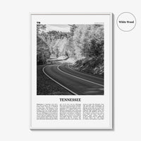Tennessee Print Black and White No 2, Tennessee Wall Art, Tennessee Poster, Tennessee Photo, Tennessee Wall Décor, Tennessee Map