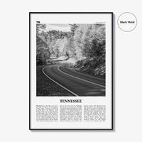 Tennessee Print Black and White No 2, Tennessee Wall Art, Tennessee Poster, Tennessee Photo, Tennessee Wall Décor, Tennessee Map