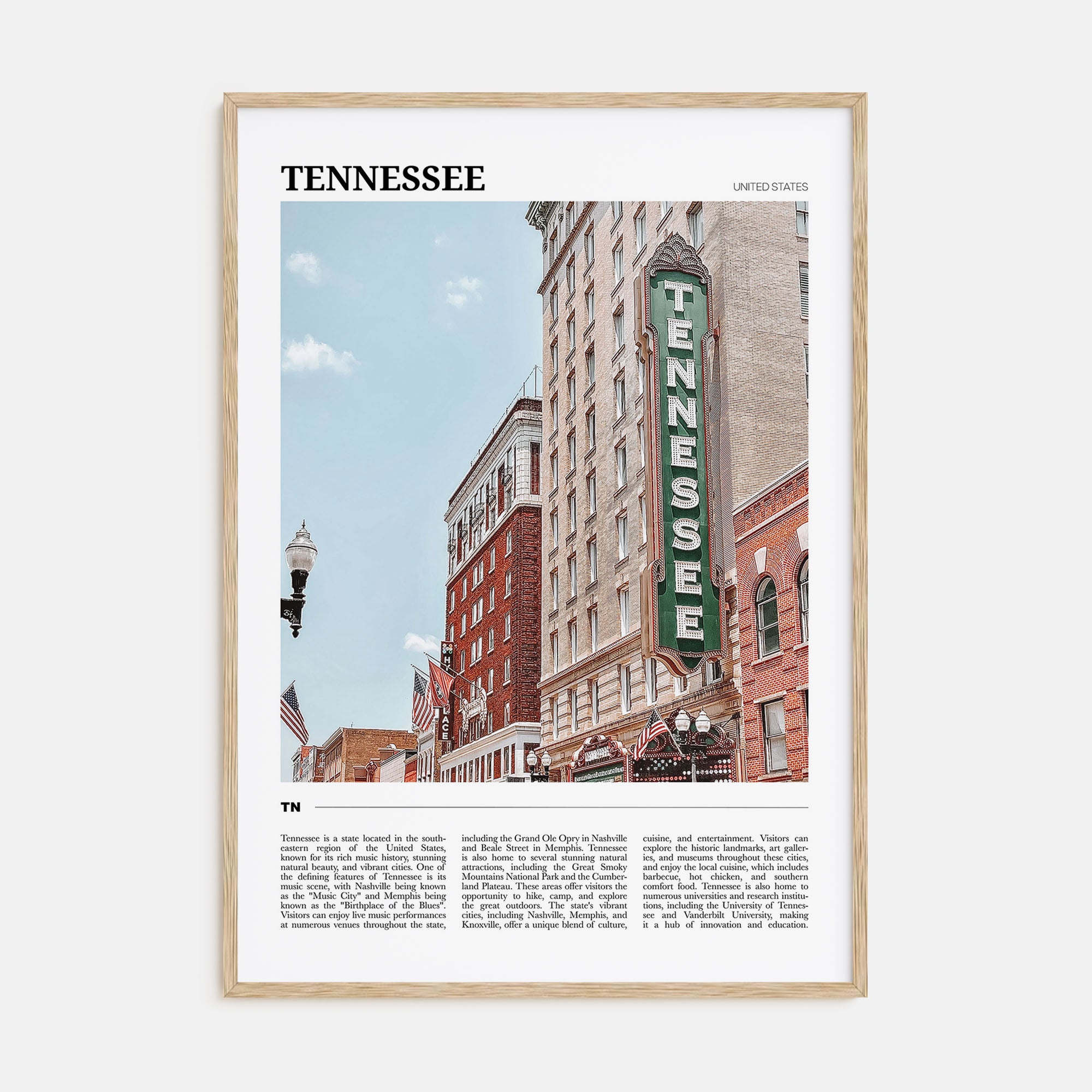 Tennessee Travel Color No 1 Poster