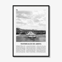 Teotihuacan De Arista Print Black and White, Teotihuacán de Arista Wall Art, Teotihuacán de Arista Poster, Teotihuacán de Arista Photo
