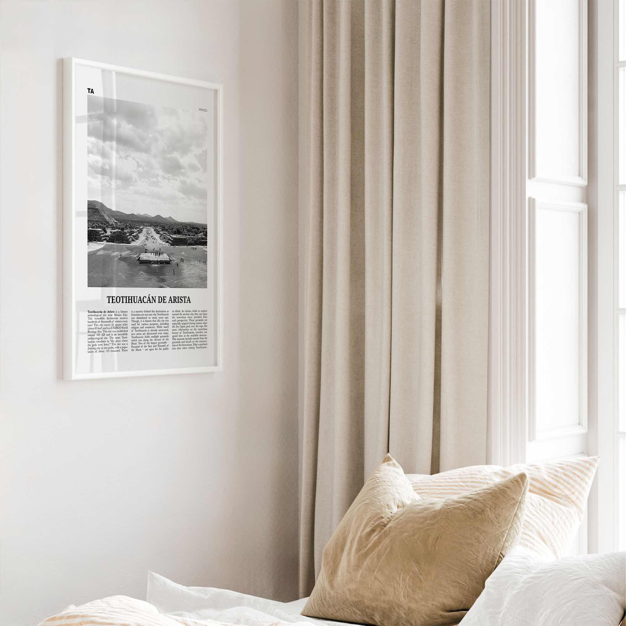 Teotihuacan De Arista Print Black and White, Teotihuacán de Arista Wall Art, Teotihuacán de Arista Poster, Teotihuacán de Arista Photo