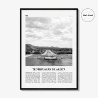 Teotihuacan De Arista Print Black and White, Teotihuacán de Arista Wall Art, Teotihuacán de Arista Poster, Teotihuacán de Arista Photo