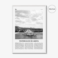 Teotihuacan De Arista Print Black and White, Teotihuacán de Arista Wall Art, Teotihuacán de Arista Poster, Teotihuacán de Arista Photo