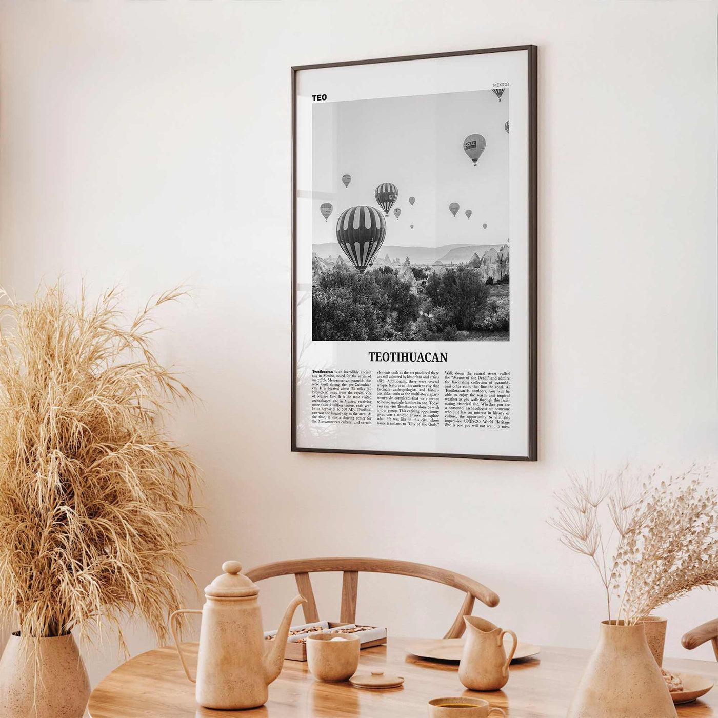 Teotihuacan Print Black and White, Teotihuacan Wall Art, Teotihuacan Poster, Teotihuacan Photo, Teotihuacan Wall Décor, Mexico