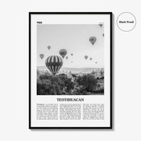 Teotihuacan Print Black and White, Teotihuacan Wall Art, Teotihuacan Poster, Teotihuacan Photo, Teotihuacan Wall Décor, Mexico