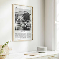 Terracina Print Black and White, Terracina Wall Art, Terracina Poster, Terracina Photo, Terracina Wall Décor, Terracina Map, Italy