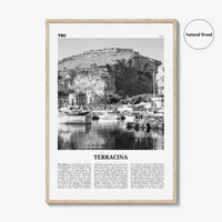 Terracina Print Black and White, Terracina Wall Art, Terracina Poster, Terracina Photo, Terracina Wall Décor, Terracina Map, Italy