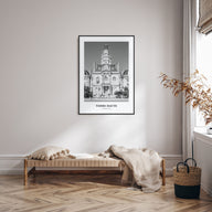 Terre Haute Portrait B&W Poster