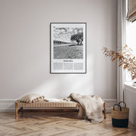 Texas Hill Travel B&W Poster