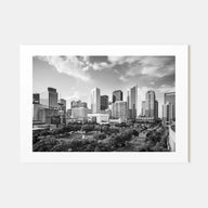 Texas Landscape B&W Poster