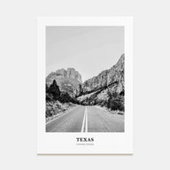 Texas Portrait B&W No 2 Poster