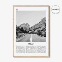 Texas Print Black and White No 1, Texas Wall Art, Texas Poster, Texas Photo, Texas Wall Decor, USA, United States, North America