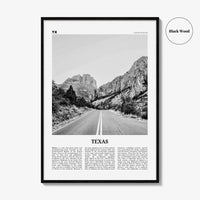 Texas Print Black and White No 1, Texas Wall Art, Texas Poster, Texas Photo, Texas Wall Decor, USA, United States, North America