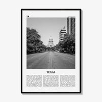 Texas Print Black and White No 2, Texas Wall Art, Texas Poster, Texas Photo, Texas Wall Decor, USA, United States, North America
