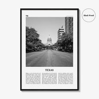 Texas Print Black and White No 2, Texas Wall Art, Texas Poster, Texas Photo, Texas Wall Decor, USA, United States, North America