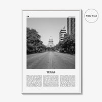 Texas Print Black and White No 2, Texas Wall Art, Texas Poster, Texas Photo, Texas Wall Decor, USA, United States, North America