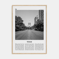 Texas Travel B&W No 2 Poster