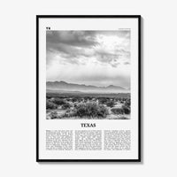 Texas Print Black and White No 4, Texas Wall Art, Texas Poster, Texas Photo, Texas Wall Décor, Texas Map,