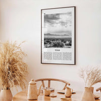 Texas Print Black and White No 4, Texas Wall Art, Texas Poster, Texas Photo, Texas Wall Décor, Texas Map,