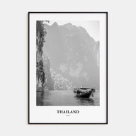 Thailand Portrait B&W No 1 Poster