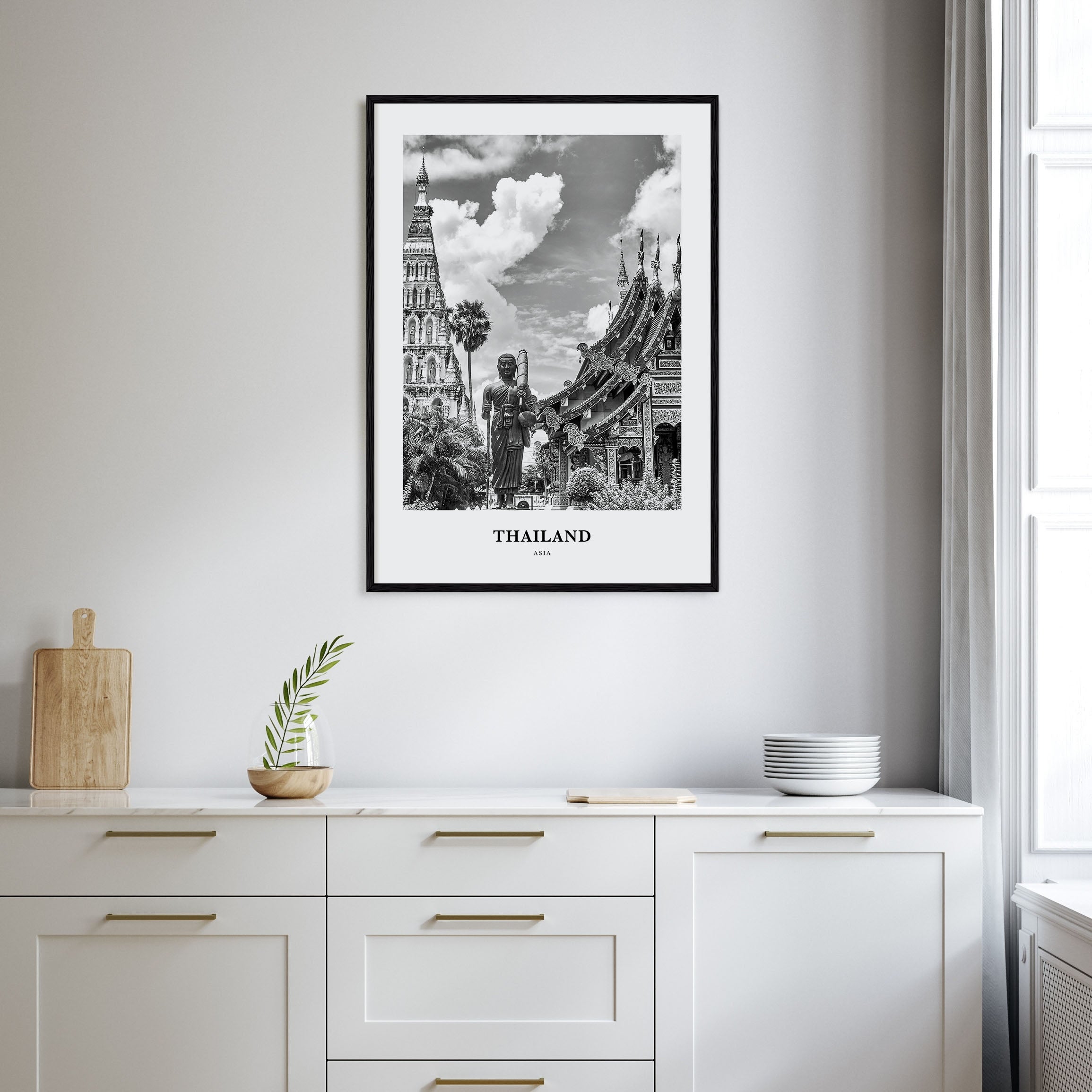Thailand Portrait B&W No 2 Poster