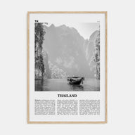 Thailand Travel B&W No 1 Poster