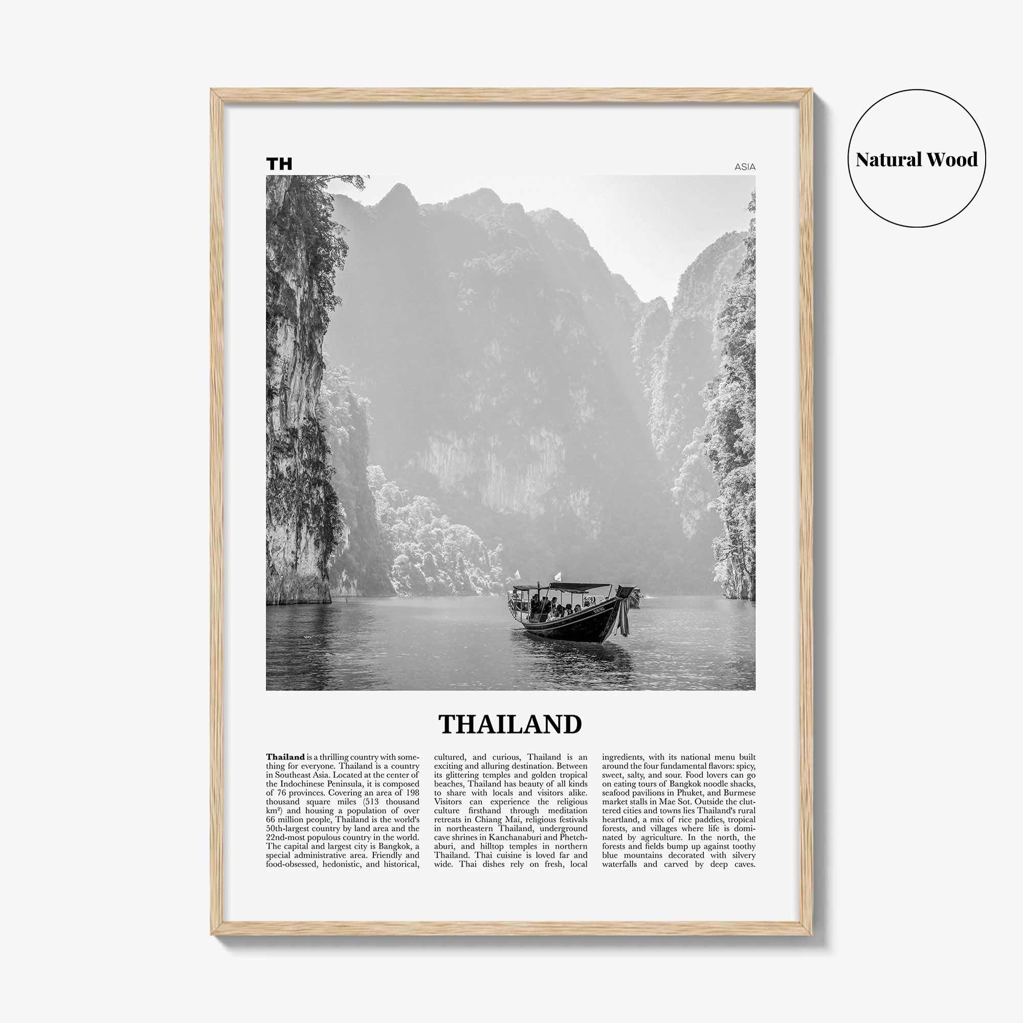 Thailand Print Black and White No 1, Thailand Wall Art, Thailand Poster, Thailand Photo, Ratcha-anachak, Thai, Siam, Bangkok, Asia