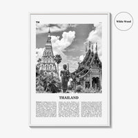 Thailand Print Black and White No 2, Thailand Wall Art, Thailand Poster, Thailand Photo, Ratcha-anachak, Thai, Siam, Bangkok, Asia