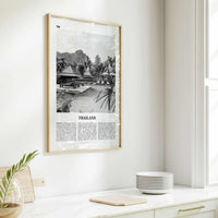 Thailand Print Black and White No 3, Thailand Wall Art, Thailand Poster, Thailand Photo, Ratcha-anachak, Thai, Siam, Bangkok, Asia