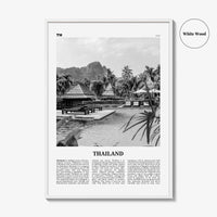 Thailand Print Black and White No 3, Thailand Wall Art, Thailand Poster, Thailand Photo, Ratcha-anachak, Thai, Siam, Bangkok, Asia