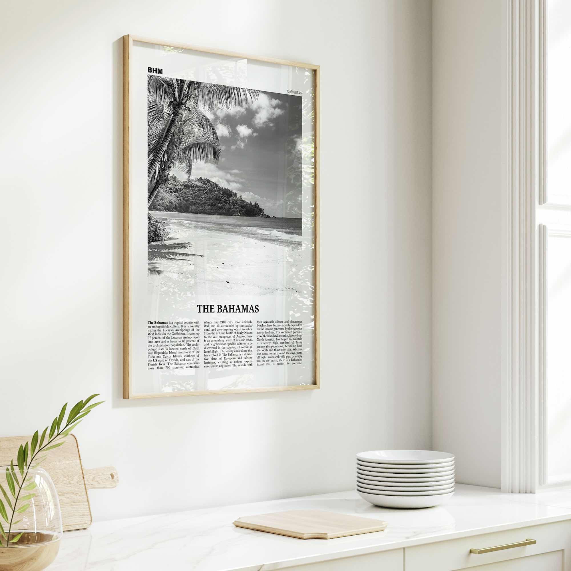 The Bahamas Print Black and White No 1, Bahamas Wall Art, Bahamas Poster, Bahamas Photo, Bahamas Decor, Nassau Islands Eleuthera, Caribbean