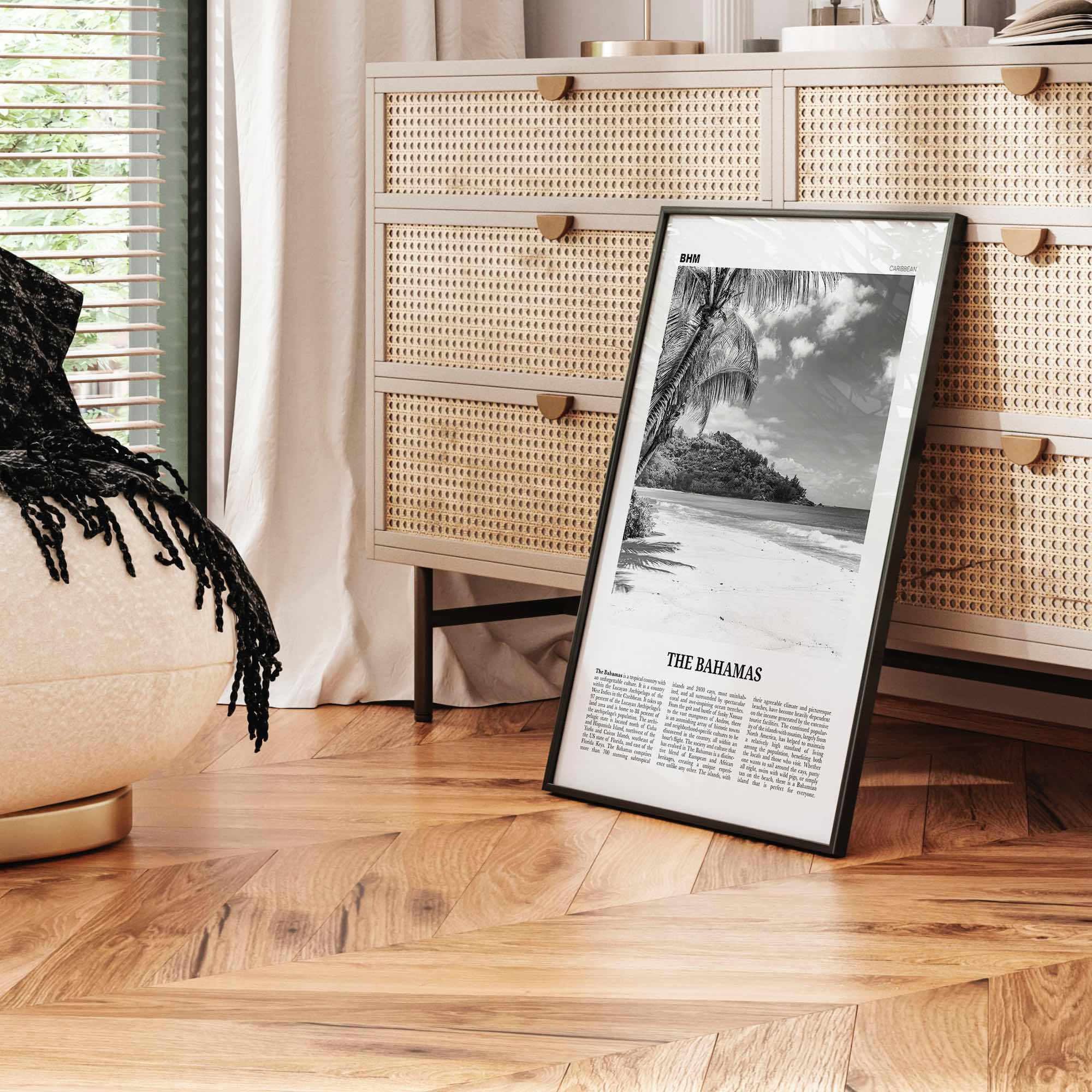 The Bahamas Print Black and White No 1, Bahamas Wall Art, Bahamas Poster, Bahamas Photo, Bahamas Decor, Nassau Islands Eleuthera, Caribbean